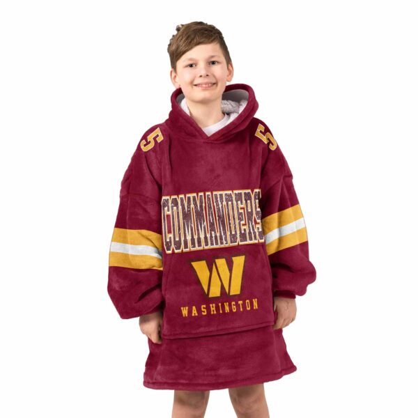 Washington Daniels 5 Football Unisex Blanket Hoodie