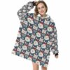 Winter Wonderland American Eskie Christmas Blanket Hoodie