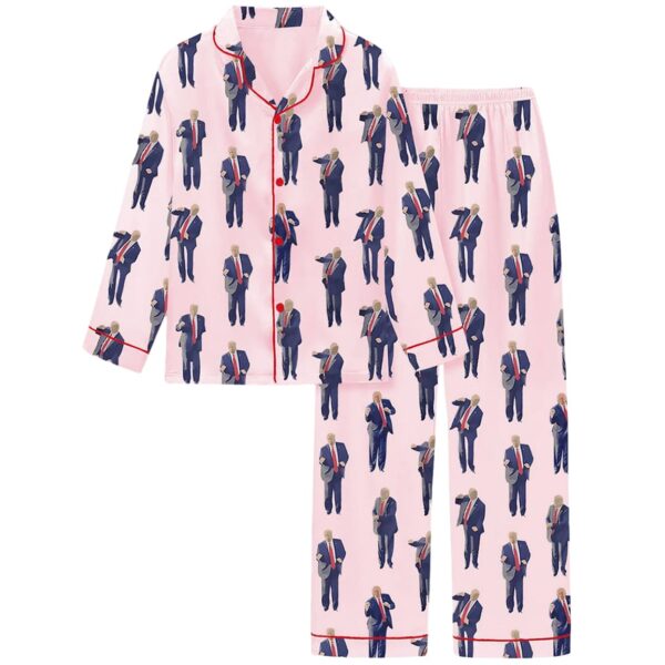 Womens America DJ Long Sleeve Pajama Set 2