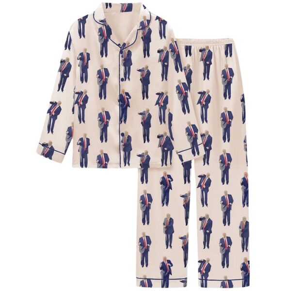 Womens America DJ Long Sleeve Pajama Set 3