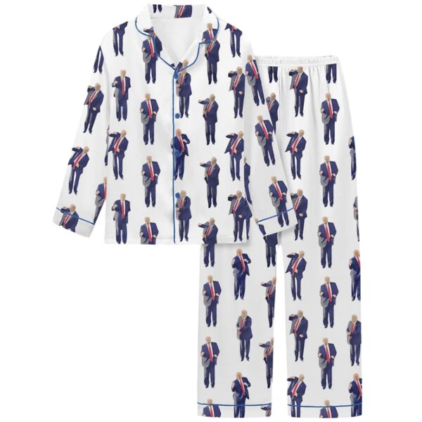 Womens America DJ Long Sleeve Pajama Set 4