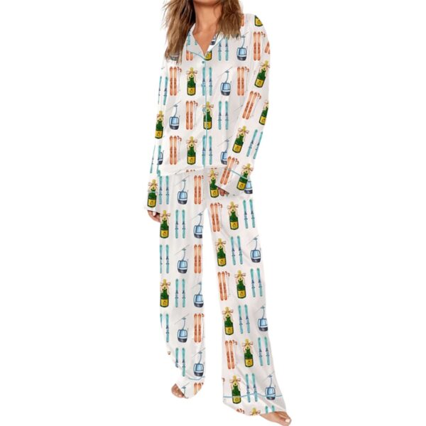 Womens Aprs Ski Holiday Pajama Set 1