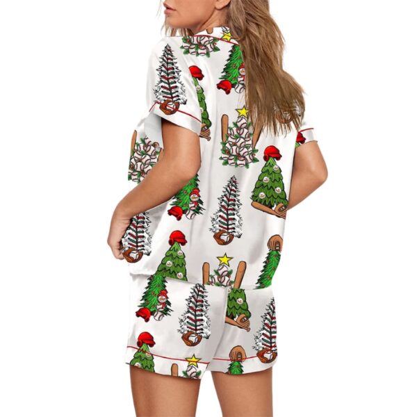 Womens Baseball Christmas Pajama Set 2