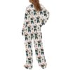 Womens Boujee Santa Champagne Christmas Pajama Set 2