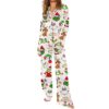 Womens Christmas Grnch Pajama Set 1