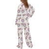 Womens Christmas Santa Cocktail Pajama Set 2