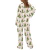 Womens Coquette Glitter Christmas Tree Pajama Set 2