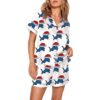 Womens Detroit Lions Football Christmas Pajama Set