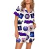 Womens Down The Witches Road Pajama Set 1