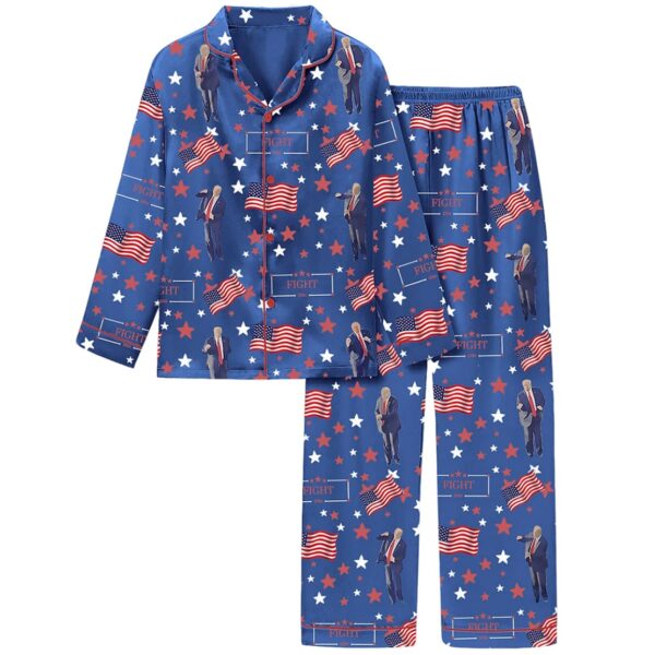 Womens Fight 2024 Long Sleeve Pajama Set 1