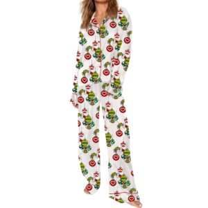 Womens How The Grinch Stole Christmas Pajama Set 1