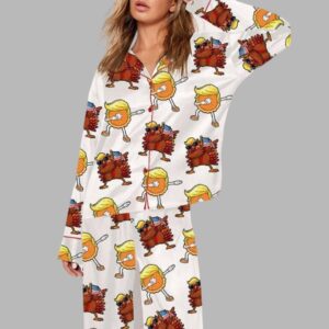 Womens Trump Thanksgiving Pajama Set