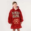 49ers 1946 Niner Gang Football Blanket Hoodie