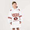 49ers 85 Kittle Unisex Blanket Hoodie