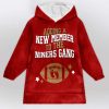 49ers Adding A New Member To The Niners Gang Football Unisex Blanket Hoodie 1