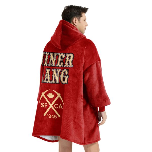 49ers Bang Bang Niner Gang Football Unisex Blanket Hoodie 4