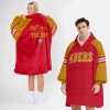 49ers Faithful To The Bay Football Unisex Blanket Hoodie