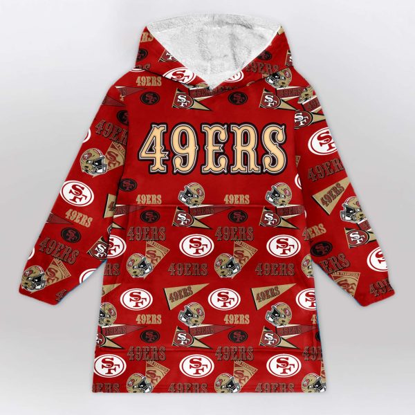 49ers Football Unisex Blanket Hoodie 1 1