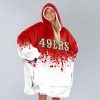 49ers Football Unisex Blanket Hoodie 3