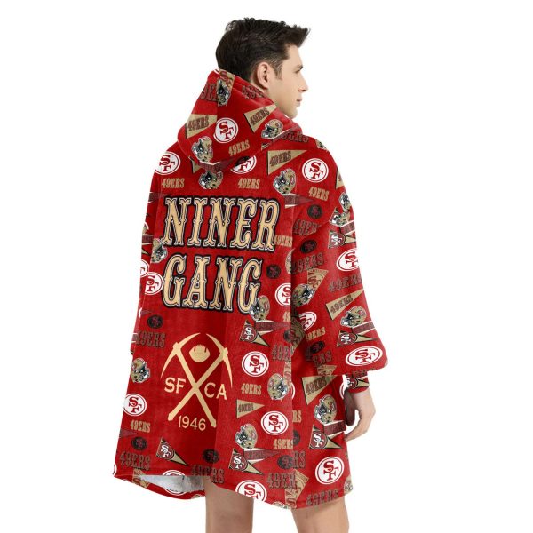 49ers Football Unisex Blanket Hoodie 4 1