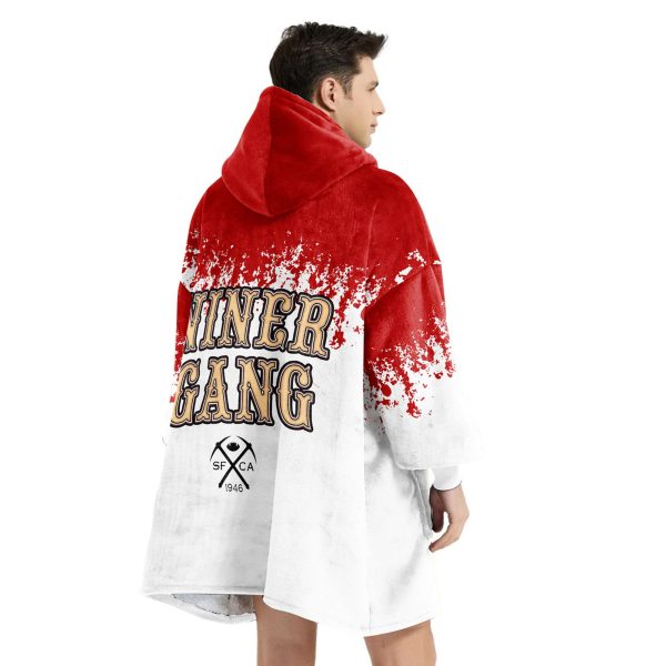 49ers Football Unisex Blanket Hoodie 4