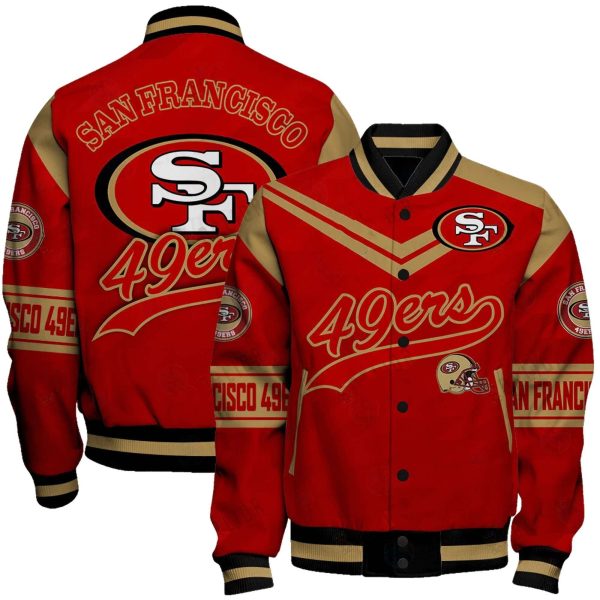 49ers Football Unisex Varsity Jacket 1