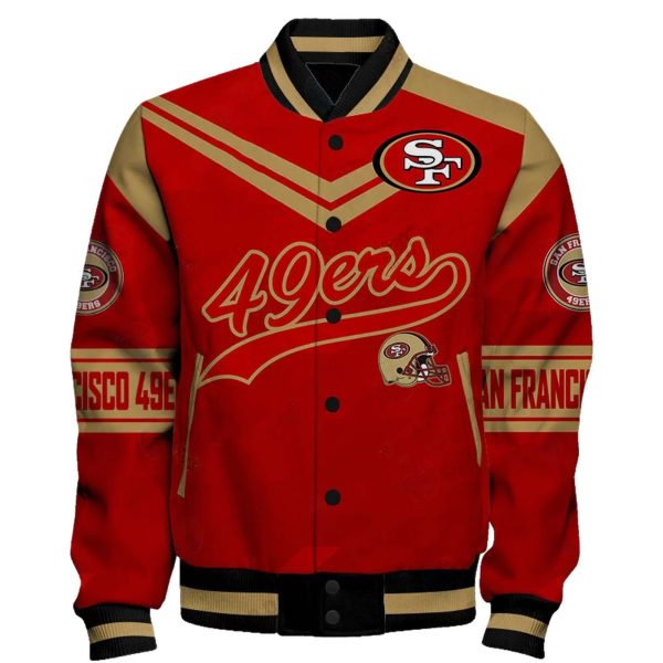 49ers Football Unisex Varsity Jacket 2