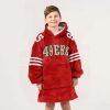 49ers Kittle 85 Football Blanket Hoodie