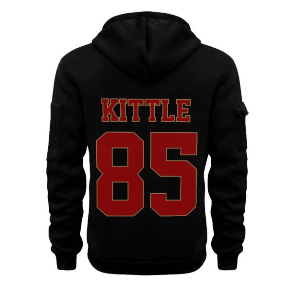 49ers Kittle 85 Football Quarter Zip Hoodie