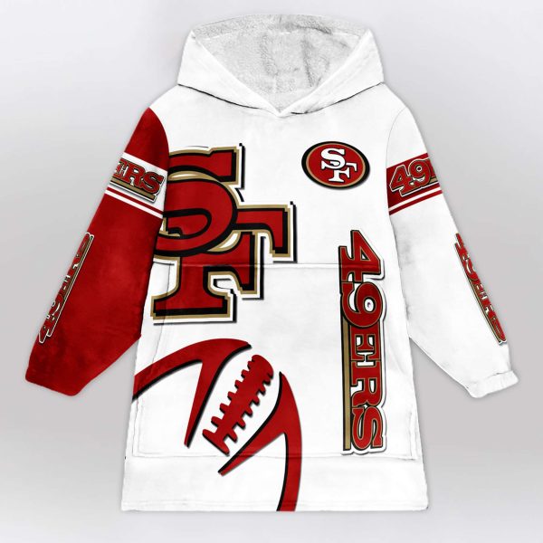 49ers Niner Gang Football Blanket Hoodie 1