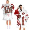 49ers Niner Gang Football Blanket Hoodie 2