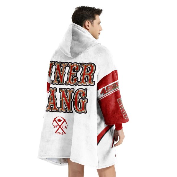 49ers Niner Gang Football Blanket Hoodie 4