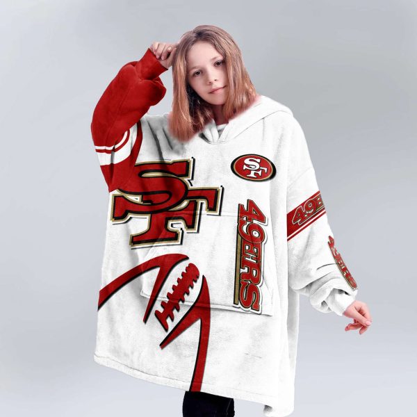 49ers Niner Gang Football Blanket Hoodie 5