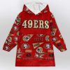 49ers Niner Gang Football Unisex Blanket Hoodie 1