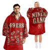 49ers Niner Gang Football Unisex Blanket Hoodie 2