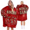 49ers Niner Gang Football Unisex Blanket Hoodie 3