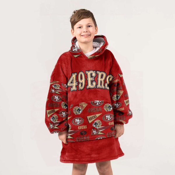 49ers Niner Gang Football Unisex Blanket Hoodie