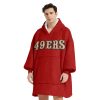 49ers Unisex Blanket Hoodie 3