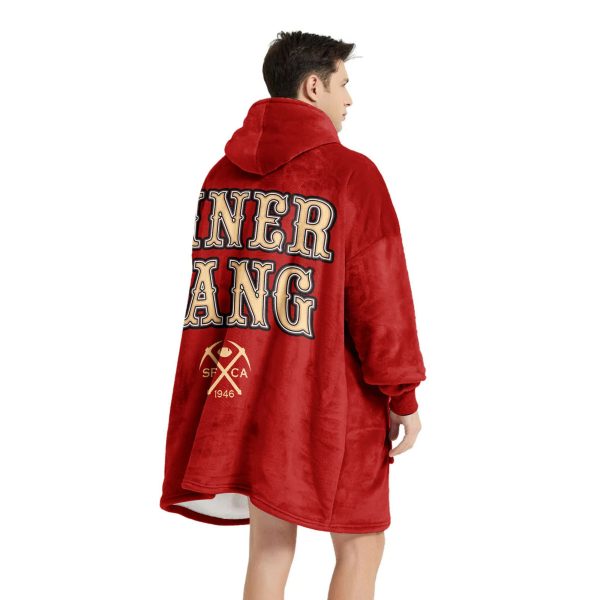 49ers Unisex Blanket Hoodie 4