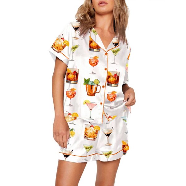 Aperol Spritz Old Fashioned Cocktails Spritz Mojito Pajama Set 1