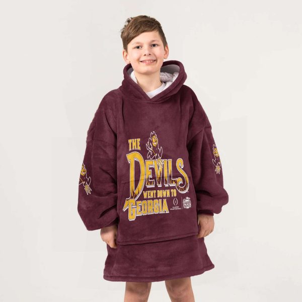 Arizona State 2025 Chick Fil A Peach Bowl Blanket Hoodie