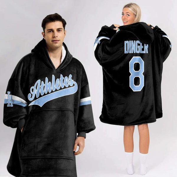 Athletes Dinger 8 Unisex Blanket Hoodie 2