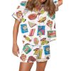 Aussie Fave Food Satin Pajama Set 2