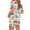 Aussie Fave Food Satin Pajama Set 3