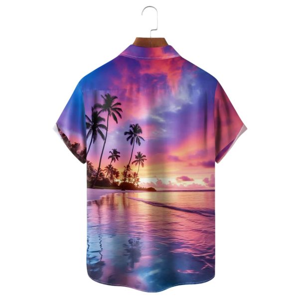 Beach Purple Dreamy Sunset Hawaiian Shirt