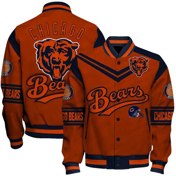 Bears Football Unisex Varsity Jacket 1