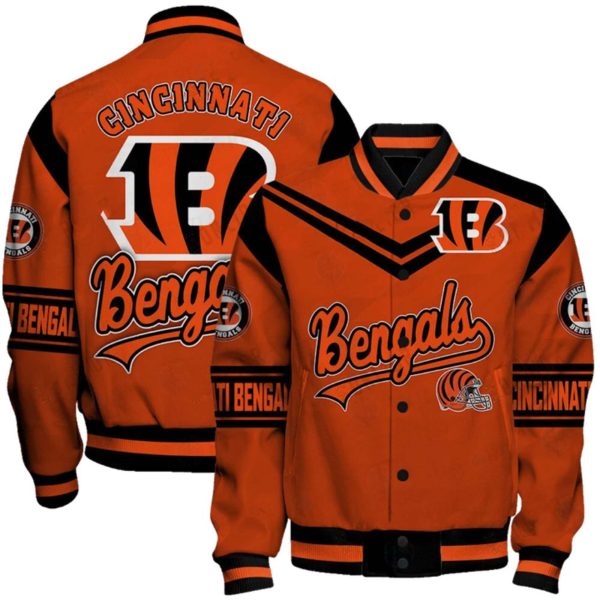 Bengals Football Unisex Varsity Jacket 1