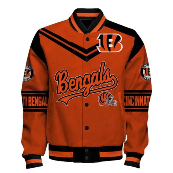 Bengals Football Unisex Varsity Jacket 2