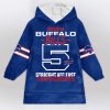 Bills 2024 5 Straight Afc Fast Championships Football Unisex Blanket Hoodie