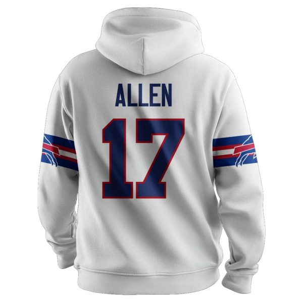 Bills Captain 17 Allen Football Unisex Hoodie